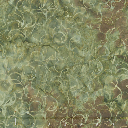 Splendor Batiks - Curves Moss Yardage