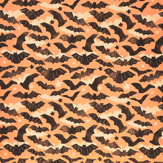 Spooktacular - Gone Batty Orange Yardage