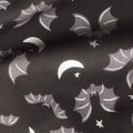 Spooky Hollow - Bats Black Metallic Yardage