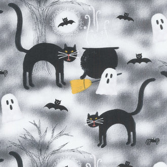 Spooky Vibes - Scenic Gray Yardage