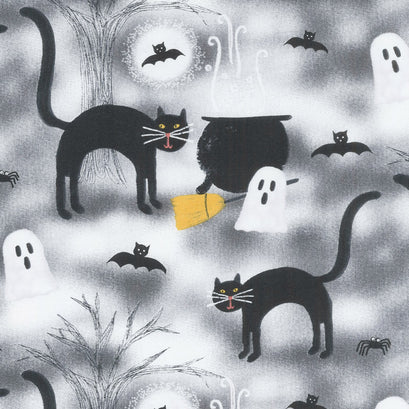 Spooky Vibes - Scenic Gray Yardage