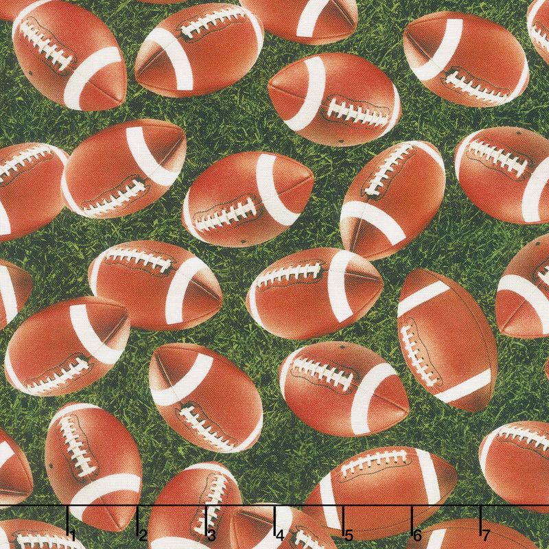 Sports Life - Football Grass Digitally Printed Yardage