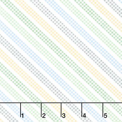 Spring Brook - Gingham Stripe Multi Yardage