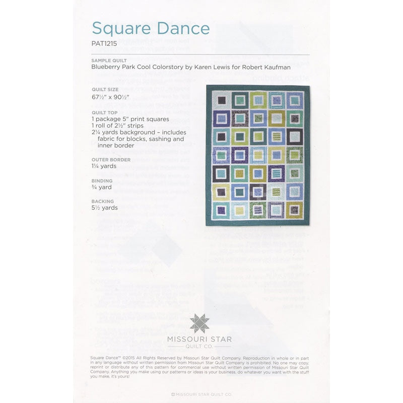 Square Dance Quilt Pattern by Missouri Star