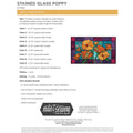 Stained Glass Poppy Pattern from Man Sewing
