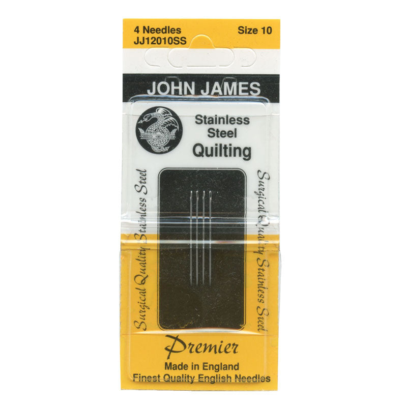 Stainless Steel Between Hands Quilting Needles - Size 10