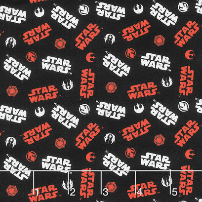 Star Wars - Logo Black Yardage