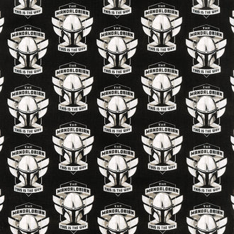 Star Wars The Mandalorian - Mandalorian Helmet Black Yardage