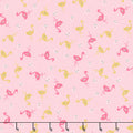 Stardust - Flamingo Baby Pink Metallic Yardage