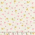 Stardust - Flamingo Vintage White Metallic Yardage