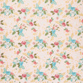 Stardust - Floral Pink Metallic Yardage