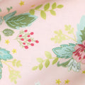 Stardust - Floral Pink Metallic Yardage