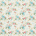 Stardust - Floral Vintage White Metallic Yardage