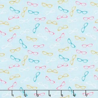 Stardust - Glam Glasses Mist Metallic Yardage