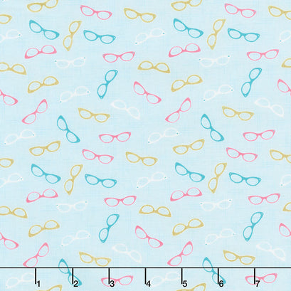 Stardust - Glam Glasses Mist Metallic Yardage