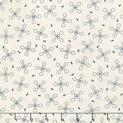 Starlight Gatherings - Nine Patch Swirl Porcelain Yardage