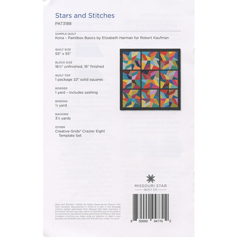Stars and Stitches Quilt Pattern by Missouri Star Alternative View #1