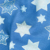 Stars of Light - Large Stars Blue Metallic Yardage