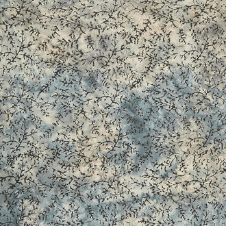 Sticks N Stones Batiks - Sprigs Glacier Yardage