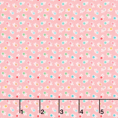 Stitch - Ditsy Coral Yardage