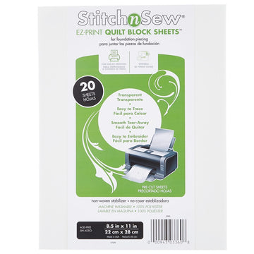 Stitch n Sew EZ Print Quilt Block Sheets