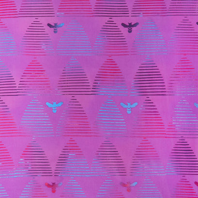 Stitched Batiks - Hive Tyrian Yardage
