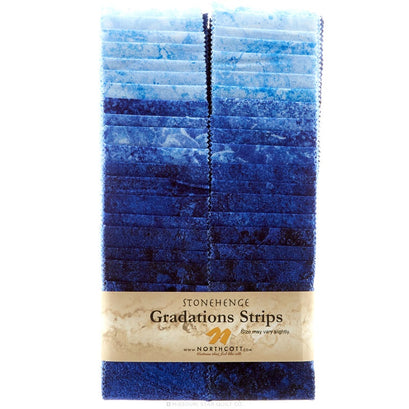 Stonehenge Gradations Brights - Indigo Strips