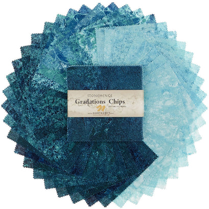 Stonehenge Gradations Brights - Lagoon Chips