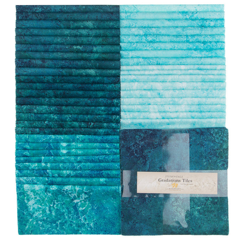 Stonehenge Gradations Brights - Lagoon Tiles