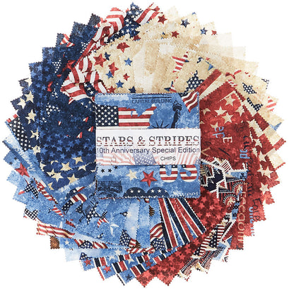 Stonehenge Stars and Stripes 10th Anniversary Collection Chips