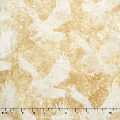 Stonehenge Stars and Stripes - Tonal Eagles Tan Yardage