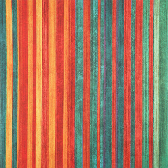 Stonehenge Sun Valley 2 - Stripe Teal Multi Digitally Printed Yardage