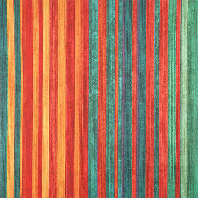 Stonehenge Sun Valley 2 - Stripe Teal Multi Digitally Printed Yardage