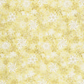 Stonehenge White Christmas - Snowflakes Gold Metallic Yardage