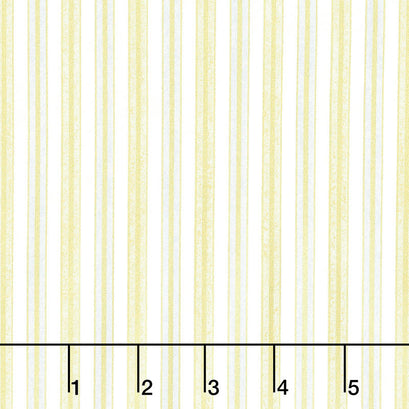Stonehenge White Christmas - Stripe Gold Cream Metallic Yardage