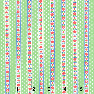 Sugarcube - Wallflowers Green Yardage