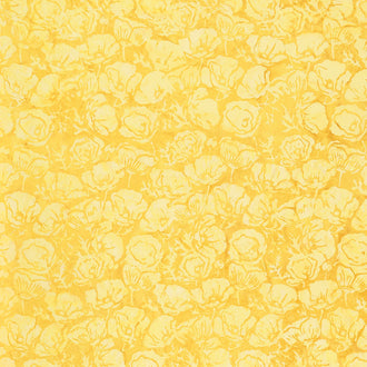 Summer Sensation Batiks - Poppies Honey Yardage