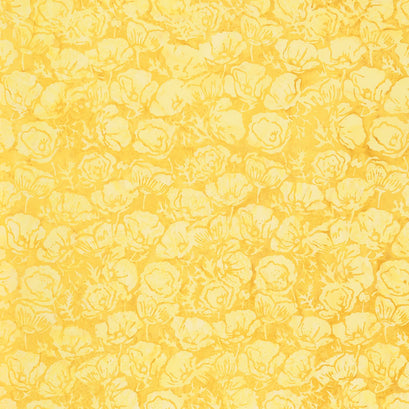 Summer Sensation Batiks - Poppies Honey Yardage