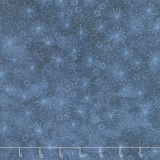 Summertime - Fireworks Blue Yardage