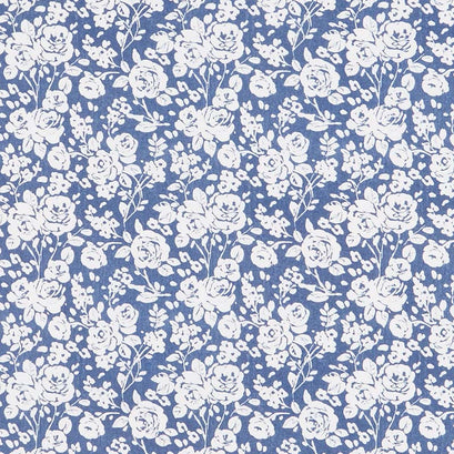 Summertime - Roses Blue Yardage