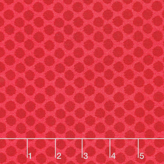 Summertime - Sketchy Dots Red Yardage