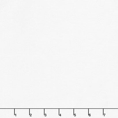 Summertime Whites - Circles White on White 108" Wide Backing Yardage
