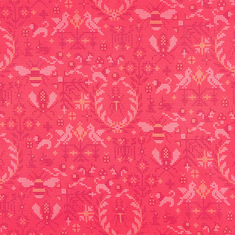 Sun Print 2020 - Menagerie Salmon Yardage