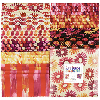 Sunburst Pink Favorites 10" Squares