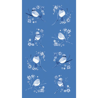 Sunshine and Dewdrops - Bird Blue Panel