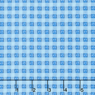 Sunshine and Dewdrops - Gingham Sky Yardage