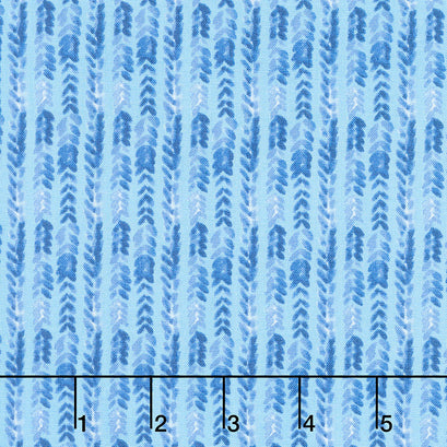 Sunshine and Dewdrops - Stripes Sky Yardage