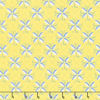 Sunshine and Dewdrops - Tile Yellow Yardage