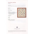 Sunshine Lattice Quilt Pattern by Missouri Star