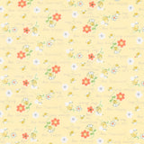 Sweet Bees - Honeycomb Patchwork Yellow Yardage